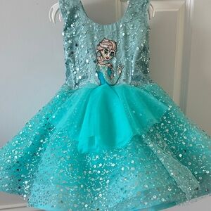 Frozen Princess Teal Costume Dress